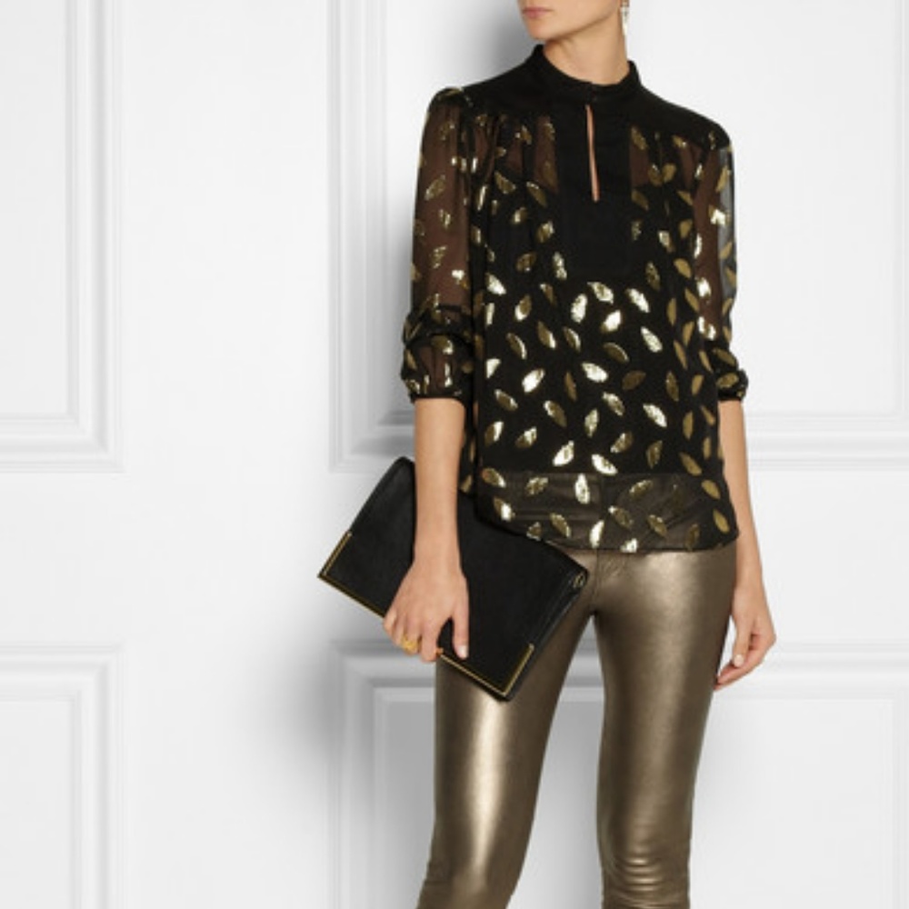 Diane von Furstenberg Isolde Jacquard Blouse